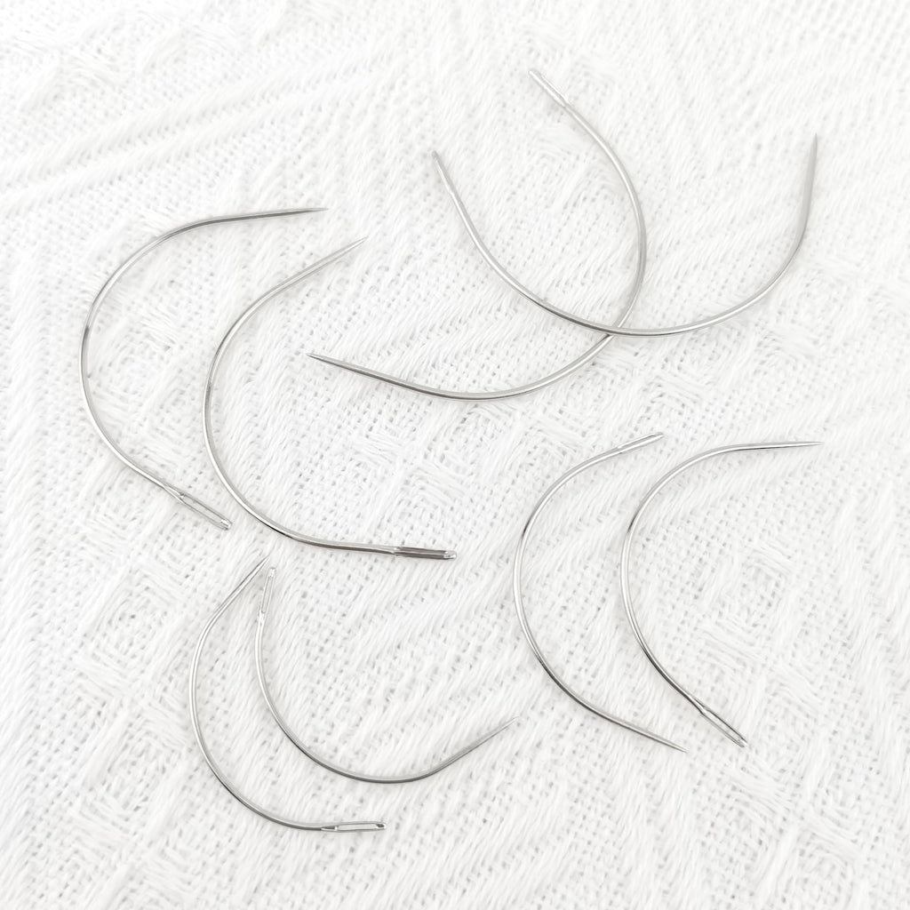 Discover the BlingKingdom Curved Needle Set, 100% Authentic and available at Curat Cart for your sewing needs in India.
