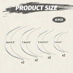 BlingKingdom Curved Needle Set features various sizes for versatile use, 100% Authentic and available at Curat Cart in India.
