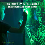 Experience creativity with Bolderglow Glowscape Drawing Surface, featuring high-quality, reusable materials, available at Curat Cart.