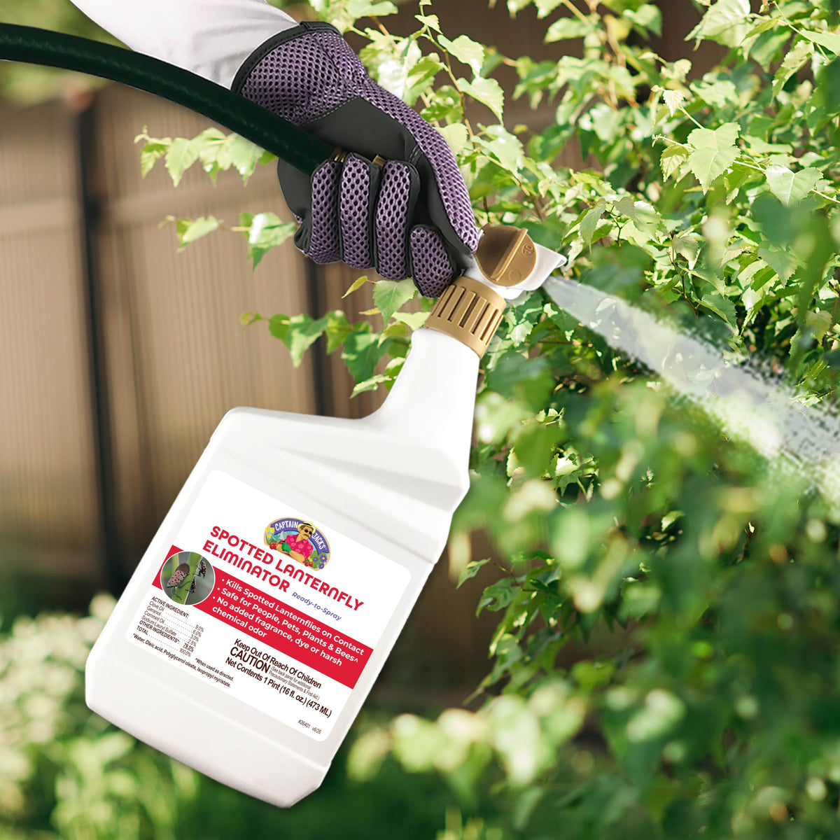 Bonide Captain Jack's Lanternfly Eliminator in high-quality packaging, effectively combating pests. Available at Curat Cart.