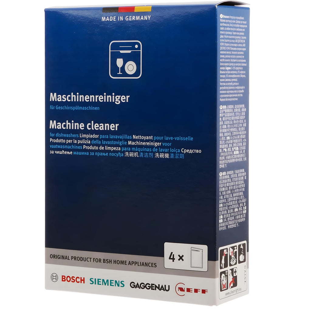 Bosch Dishwasher Cleaner in premium packaging, 100% Authentic, available at Curat Cart for effective cleaning. Perfect for your dishwasher.