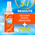Bounce Anti Static Spray offers instant static removal, wrinkle release, and odor elimination. Perfect for daily use. Available at Curat Cart.