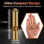 Brass Emergency Whistles 2 Pack, ultra-compact design for easy carrying. 100% Authentic, available at Curat Cart in India.