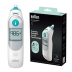 Braun ThermoScan Digital Ear Thermometer, a premium import known for precise in-ear technology, available at Curat Cart.