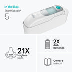 Discover the premium imported Braun ThermoScan Digital Ear Thermometer, complete with hygiene caps and batteries, at Curat Cart.