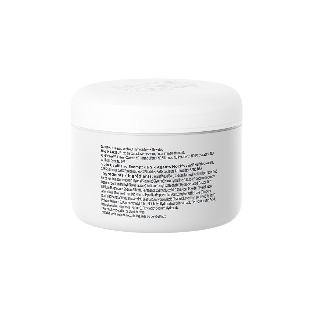 Briogeo Scalp Revival Charcoal + Coconut. A hydrating scalp treatment in a white jar. Verified by CuratCart for trust.
