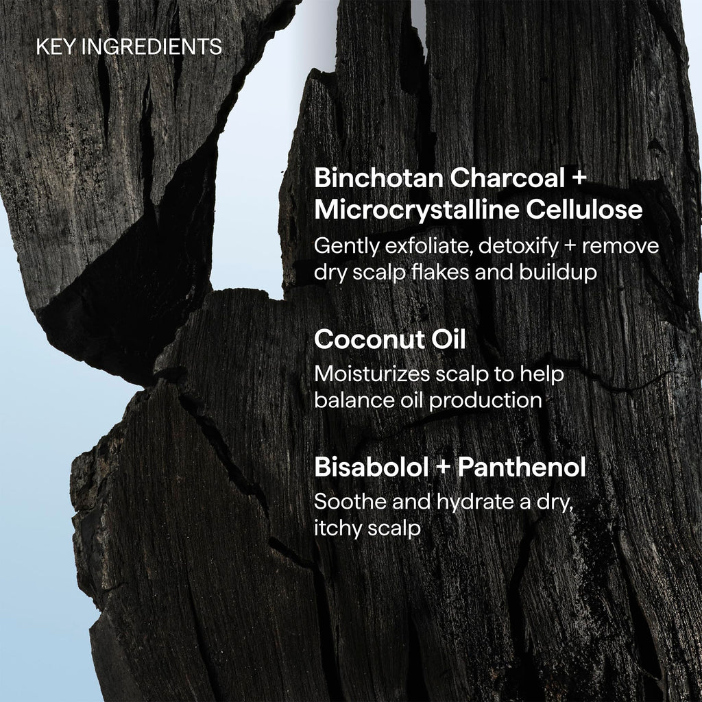 Premium scalp treatment featuring Binchotan charcoal and coconut oil to detoxify and moisturize. Global favorite for dry scalp.