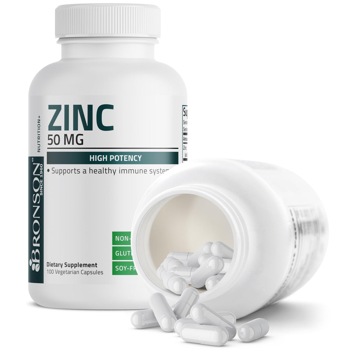 Curat Cart presents Bronson Zinc Complex, a high potency supplement for immune support, specially curated for health-conscious consumers.