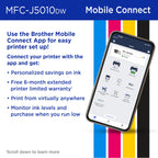 Connect your Brother INKvestment Color Inkjet Printer with the Mobile Connect App for easy setup and personalized savings. Available at Curat Cart.