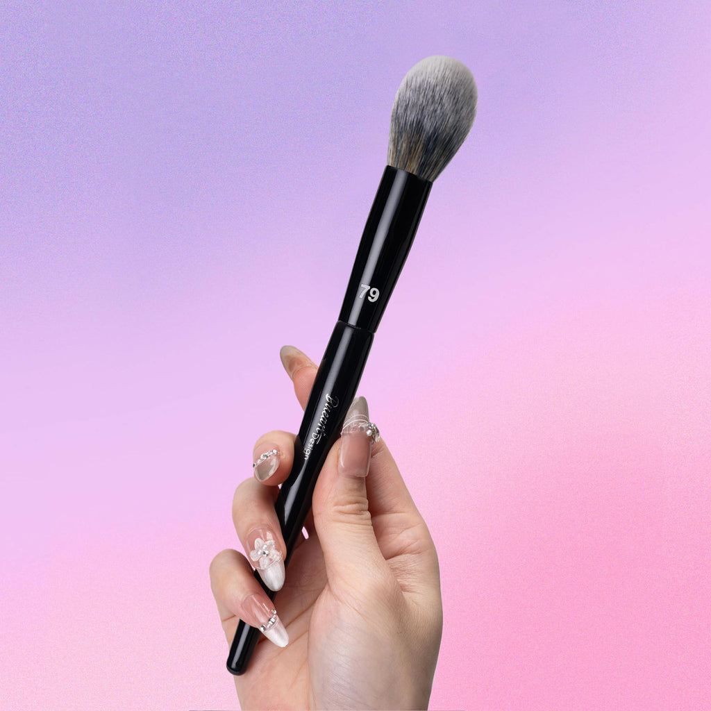Bueart Design Pro Under-Eye Brush showcased in high-quality finish, perfect for precise application. Available at Curat Cart.