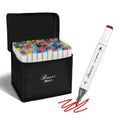 Discover the premium imported Buecs Alcohol Markers Brush Tip set, perfect for artists. Available at Curat Cart.
