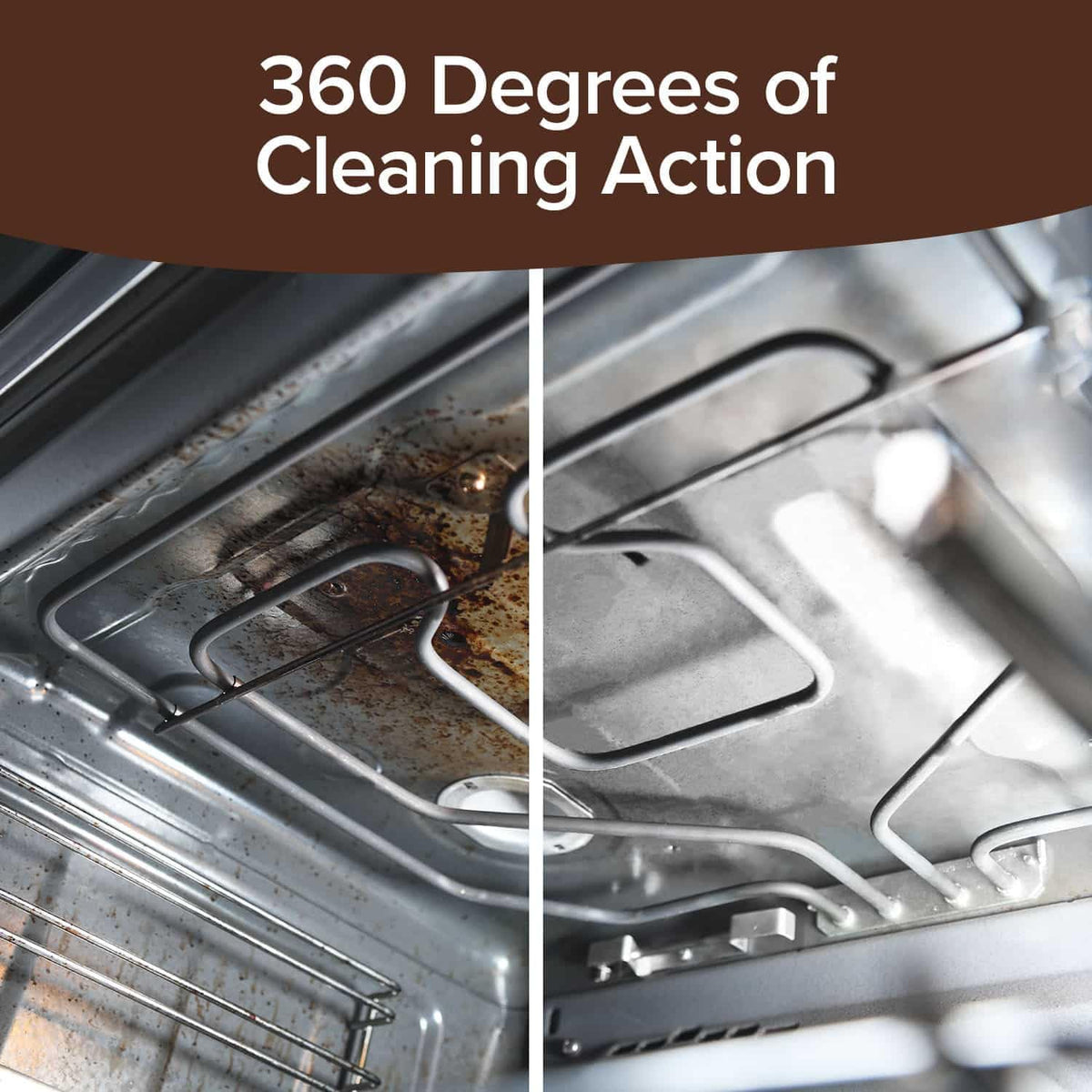 Bull Shot Oven Pro Cleaner effectively restores oven surfaces with its high-quality formula. Available at Curat Cart.