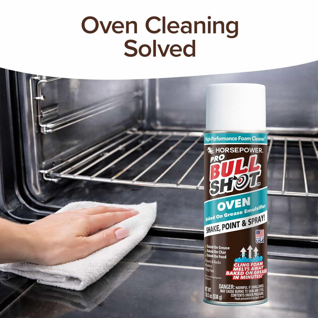 Achieve spotless ovens with Bull Shot Oven Pro Cleaner, specially curated by Curat Cart for exclusive cleaning power.