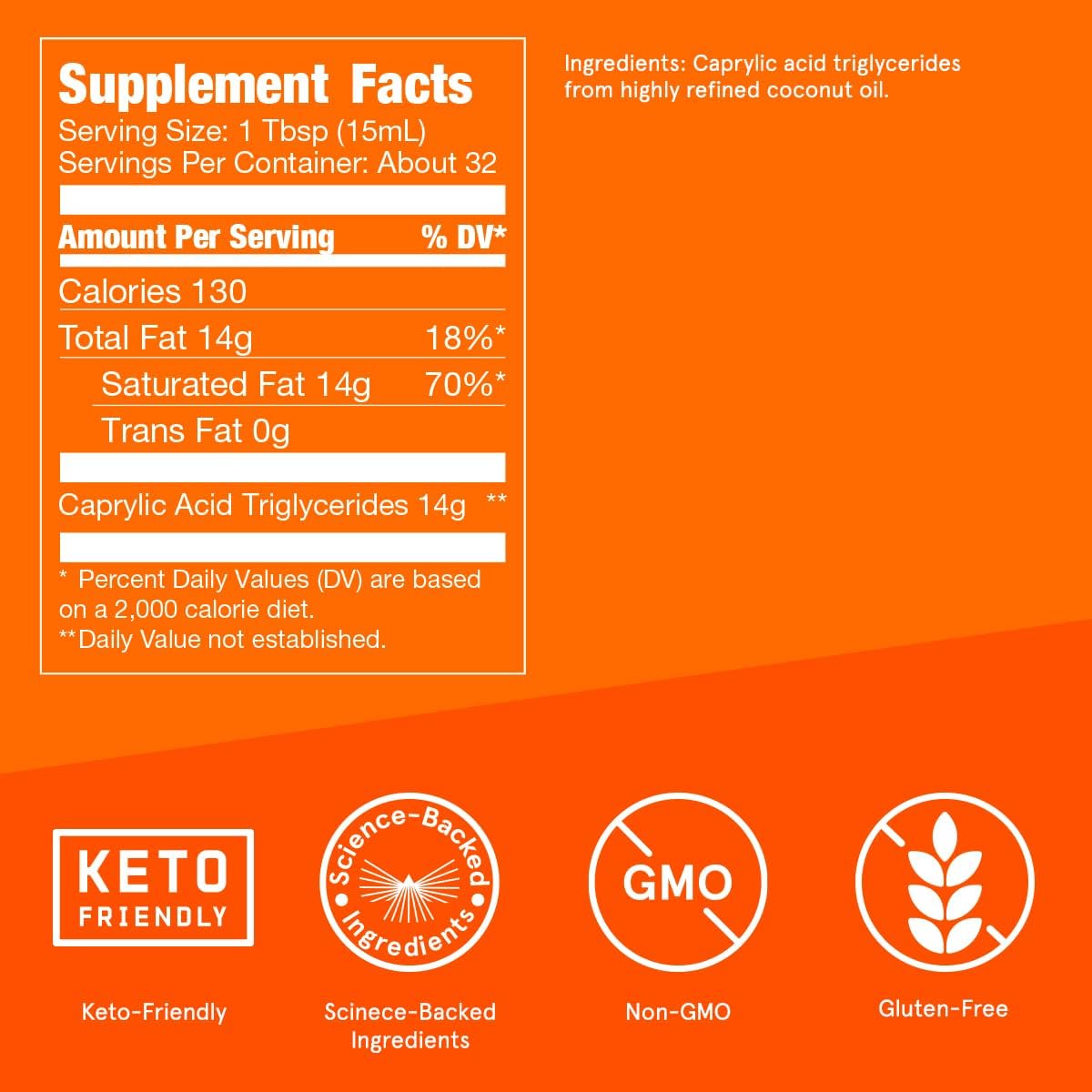 Premium imported Bulletproof Brain Octane C8 MCT Oil, rich in caprylic acid, ideal for keto diets and energy boost.