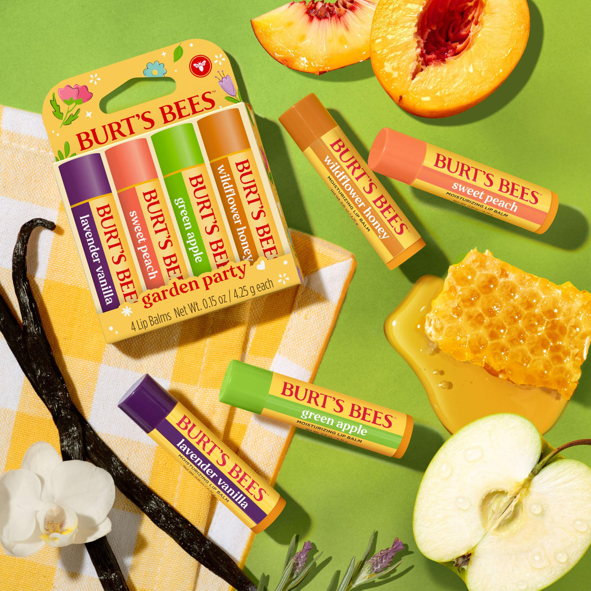 Burt's Bees Garden Party gift set featuring assorted lip balms. Available online, perfect for gifting. Order today!