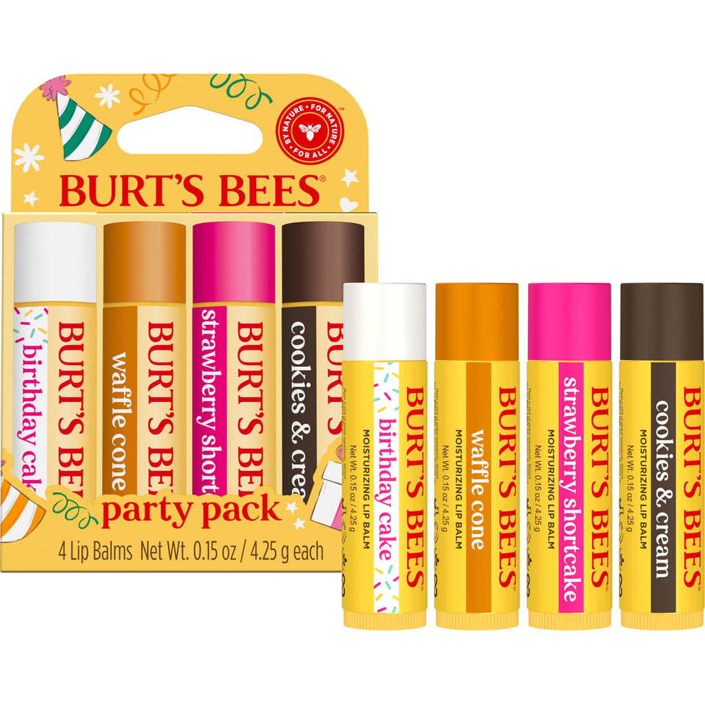 Burt's Bees Garden Party L pack includes four flavored lip balms. Order online and enjoy soft, nourished lips!