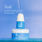 Premium imported 2-step ingrown hair routine featuring exfoliating scrub and oil for clean, fresh skin.