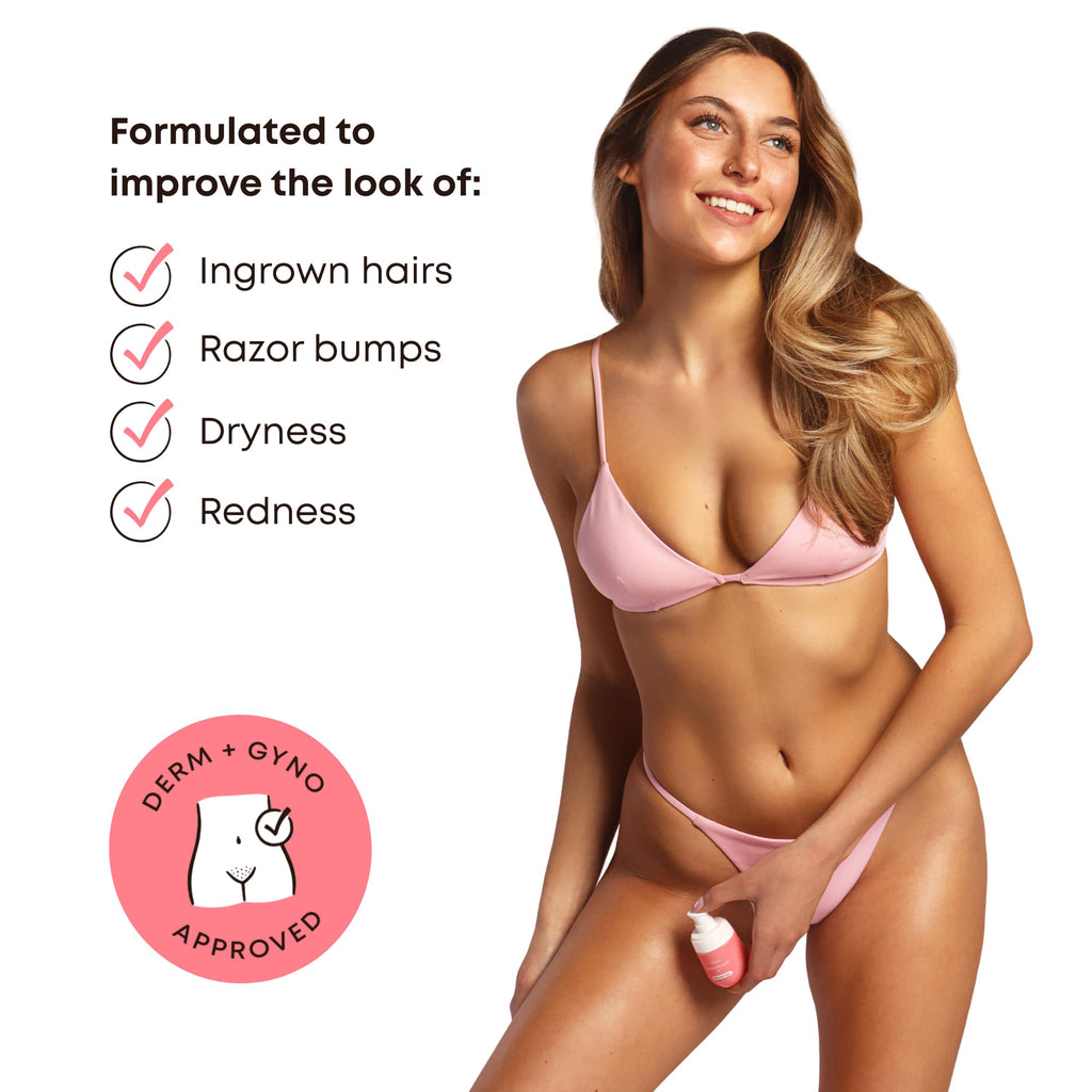Bushbalm oil targets ingrown hairs, razor bumps, dryness, and redness. Available online, order today for smooth skin.