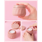 Pink travel container for toiletries, perfect for on-the-go use. Available in India, order online now!