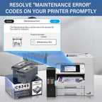 C9345 Ink Maintenance Box Replacement in official packaging, essential for resolving printer maintenance errors. Available at Curat Cart.