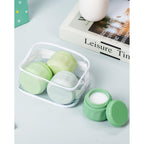 Mrsdry travel containers for toiletries in a clear case. Available in India, order online for convenient travel storage.