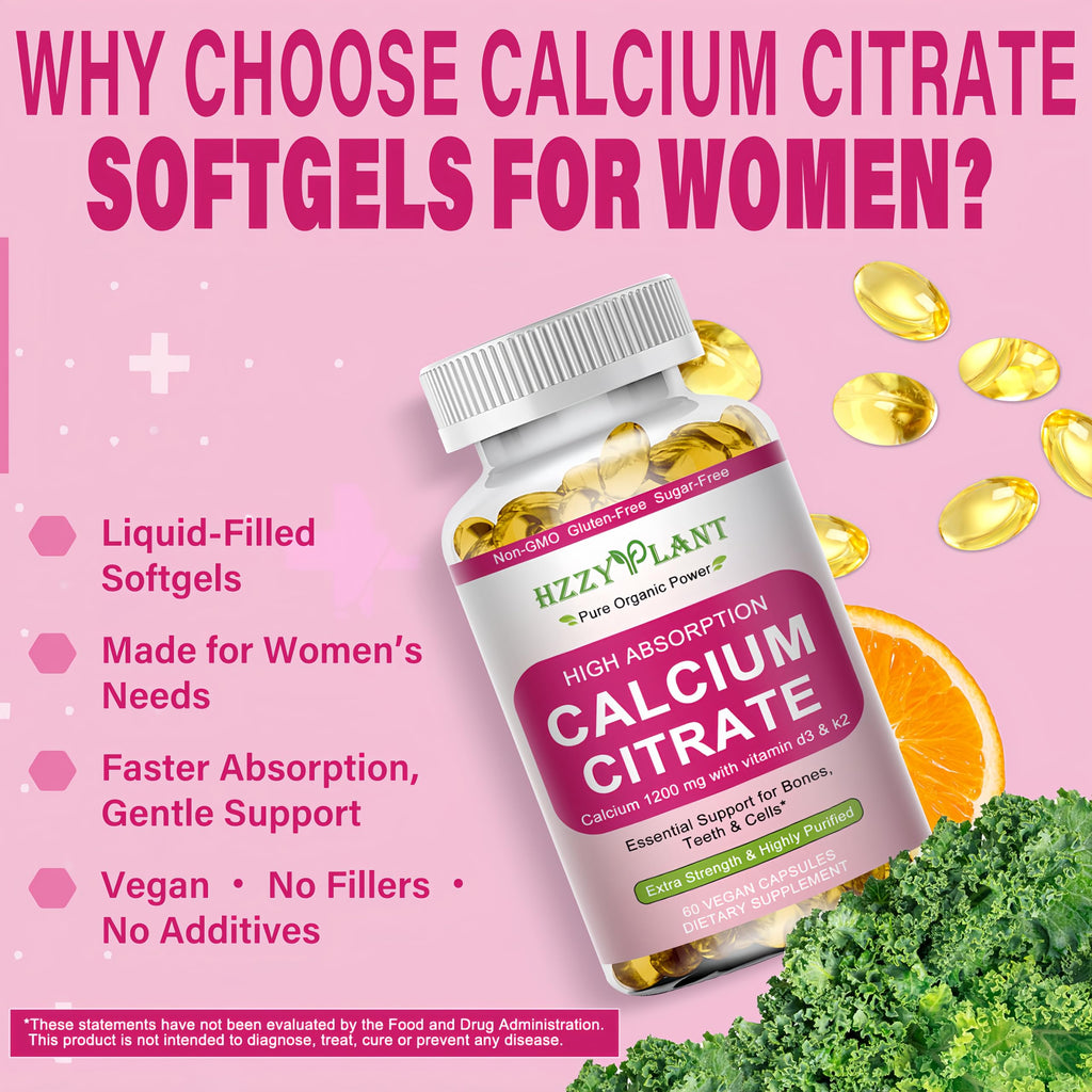 Discover exclusive Calcium Supplements for Women by Curat Cart, featuring high absorption softgels for optimal bone health.