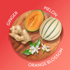 Calgon Morning Glory Body Mist features notes of ginger, melon, and orange blossom. Available for order online.