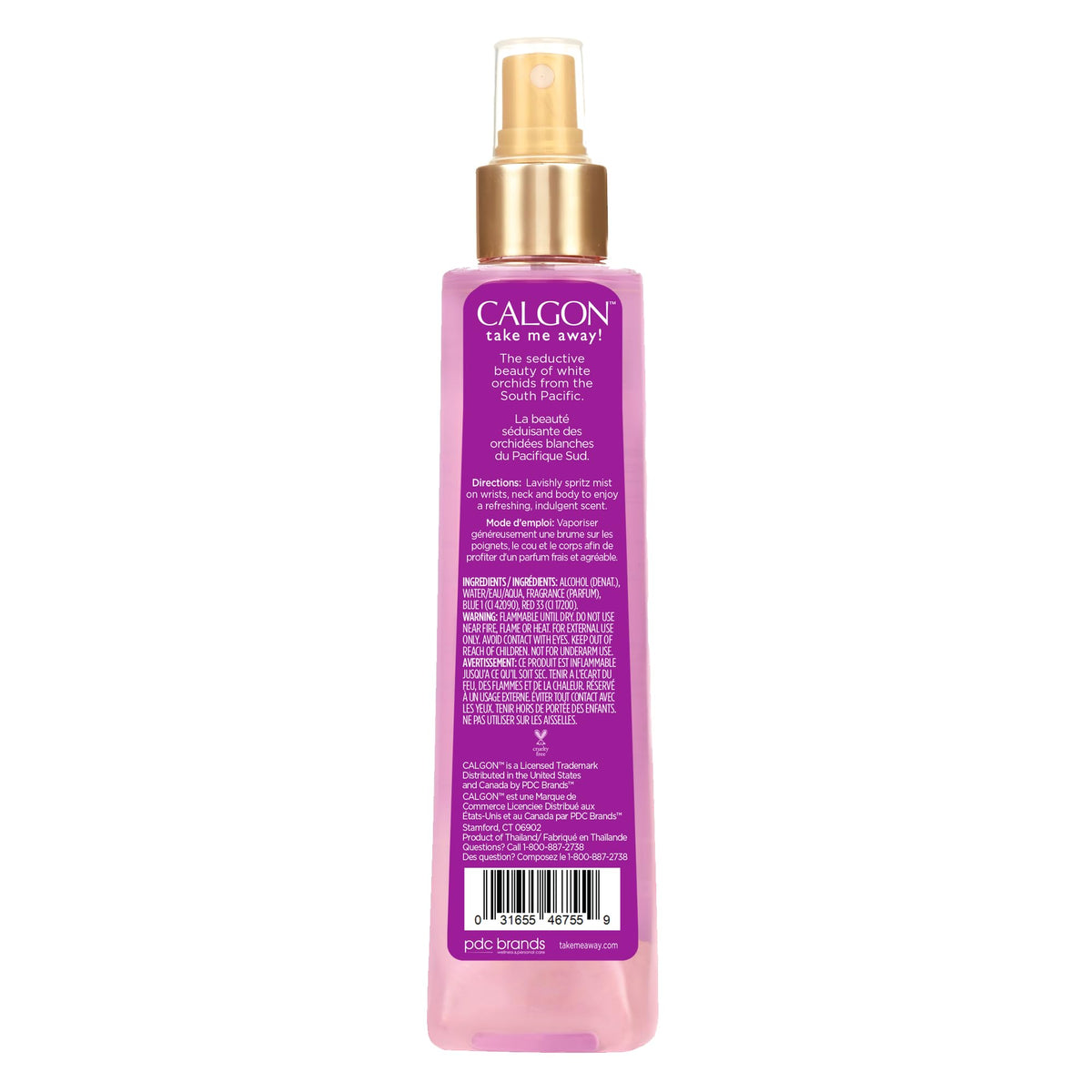 Calgon Fragrance Body Mist, Morning Glory offers a refreshing scent. Lightweight spray, perfect for daily use. Verified by CuratCart.