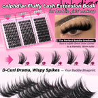 Calphdiar Bottom Lash Clusters enhance baddie eye looks. Soft D-Curl, wispy spikes. Trusted by CuratCart.