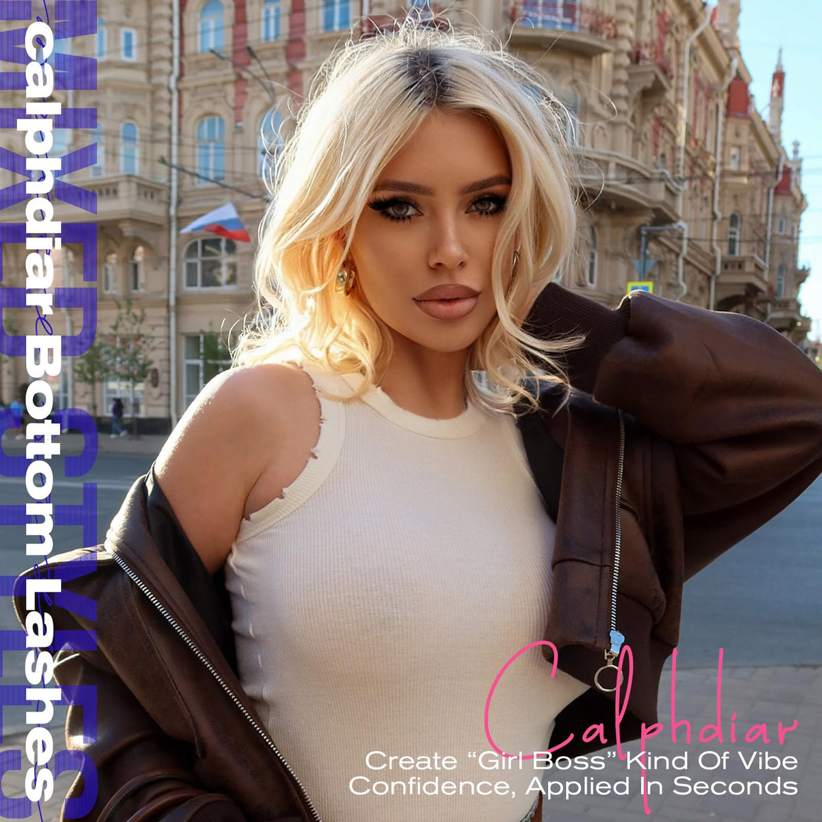 Calphdiar Bottom Lash Clusters create a 'Girl Boss' vibe for instant confidence; perfect for a stunning look.