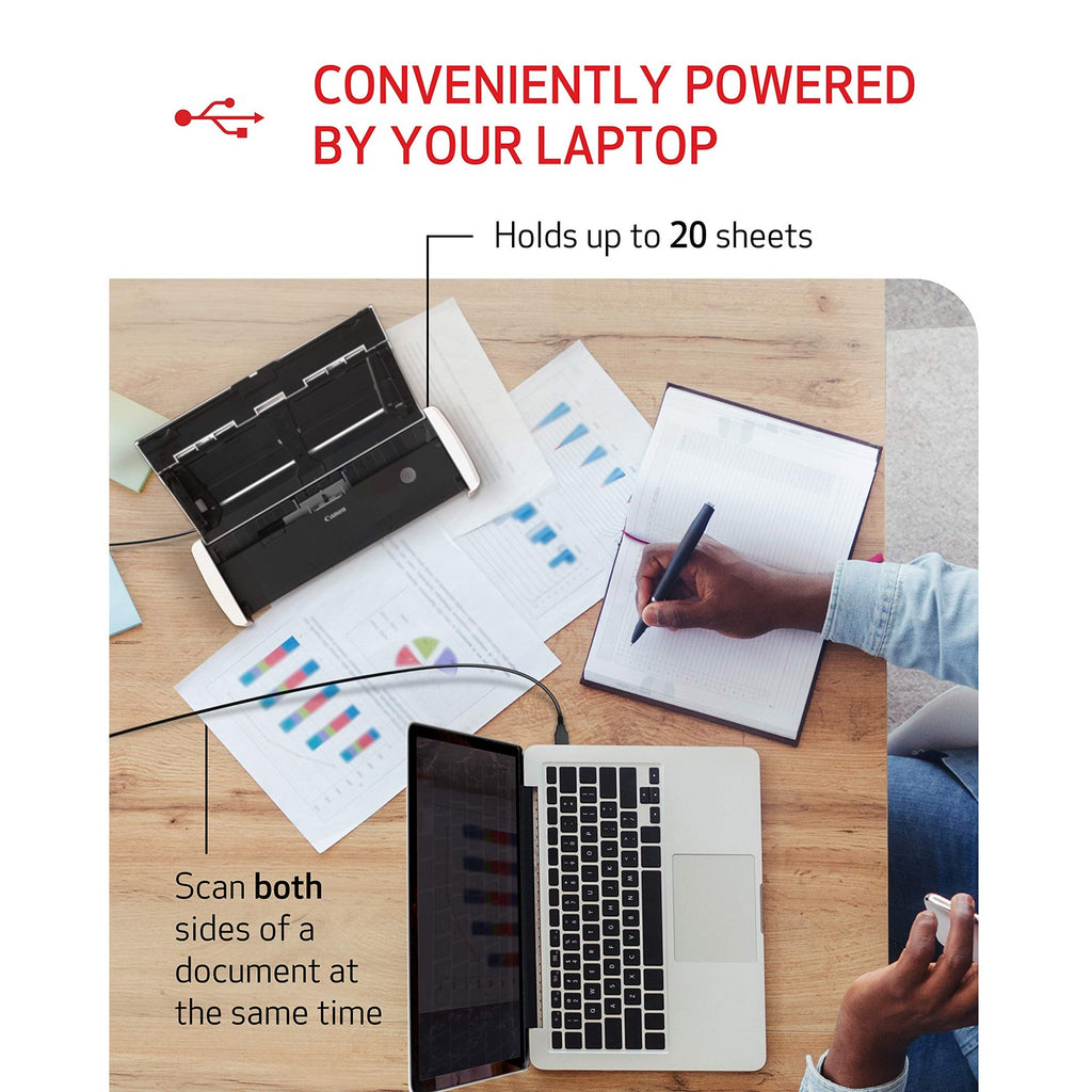 Discover the Canon imageFORMULA R10 Portable Scanner, expertly curated by Curat Cart, perfect for efficient double-sided scanning.