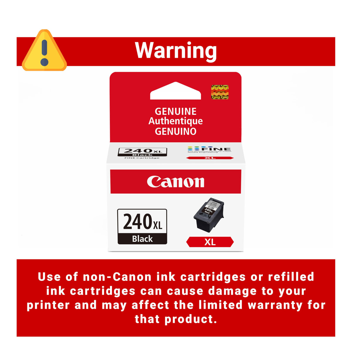 Upgrade your printing with the Canon PG-240 XL Black Ink Cartridge, perfect for daily use. Available at Curat Cart.