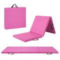 Premium imported CAP Barbell Folding Exercise Mat in vibrant pink, ideal for workouts, available at Curat Cart.
