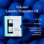 Experience the exclusive Capri Blue Volcano Laundry Fragrance, featuring grapefruit and tangerine essential oils, curated by Curat Cart.