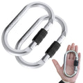 Premium imported heavy-duty screw locking carabiner, ideal for secure outdoor activities. Available at Curat Cart.