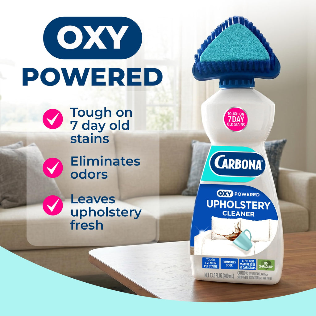 Carbona Oxy Powered Upholstery Cleaner effectively eliminates odors and tough stains. 100% Authentic, available at Curat Cart in India.