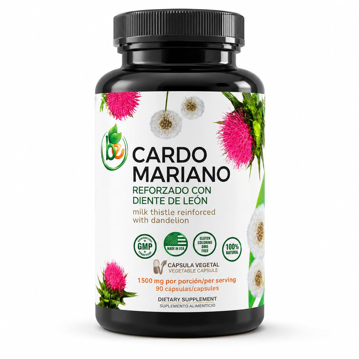 Cardo Mariano Diente Leon is a premium imported milk thistle supplement with dandelion, available at Curat Cart. Shop now.