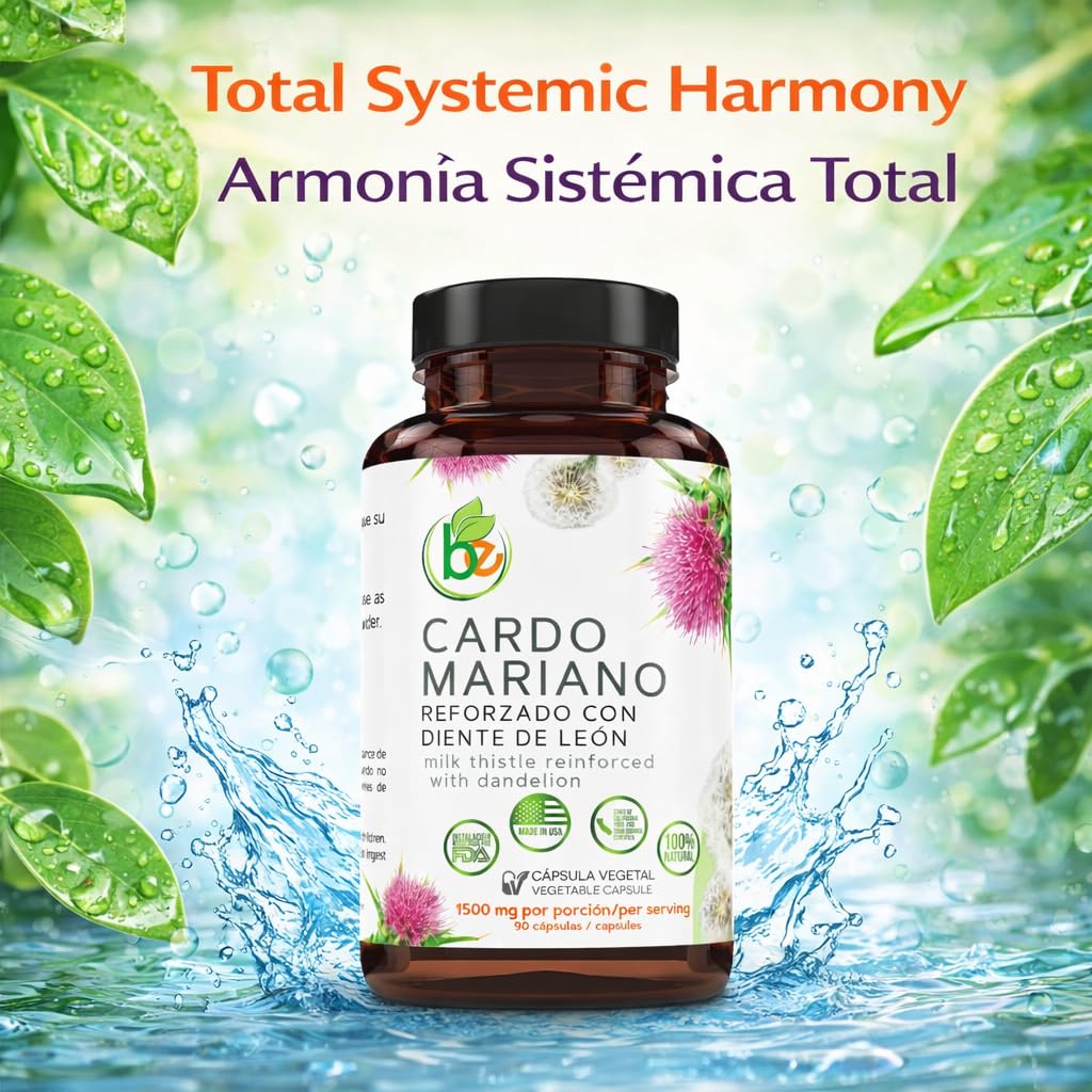 Discover Cardo Mariano Diente Leon, specially curated by Curat Cart for total systemic harmony with milk thistle and dandelion benefits.
