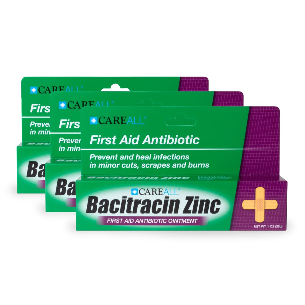 CareAll Bacitracin Antibiotic Ointment effectively prevents infections in minor cuts. Ideal for your first aid kit. Available at Curat Cart.