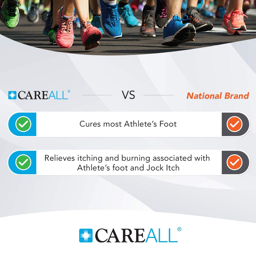 CareAll Clotrimazole Antifungal Cream effectively cures Athlete's Foot while relieving itching. Available at Curat Cart.