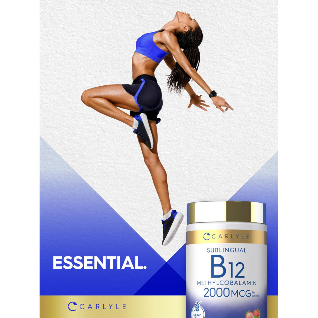 Experience premium Carlyle B12 Vitamin, a sublingual methylcobalamin with 2000MCG, now at Curat Cart for your health needs.