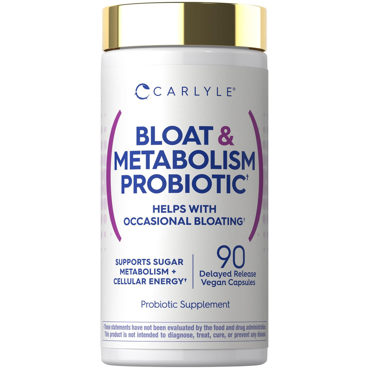 Carlyle Bloat Metabolism Probiotic offers premium imported support for occasional bloating, available at Curat Cart.