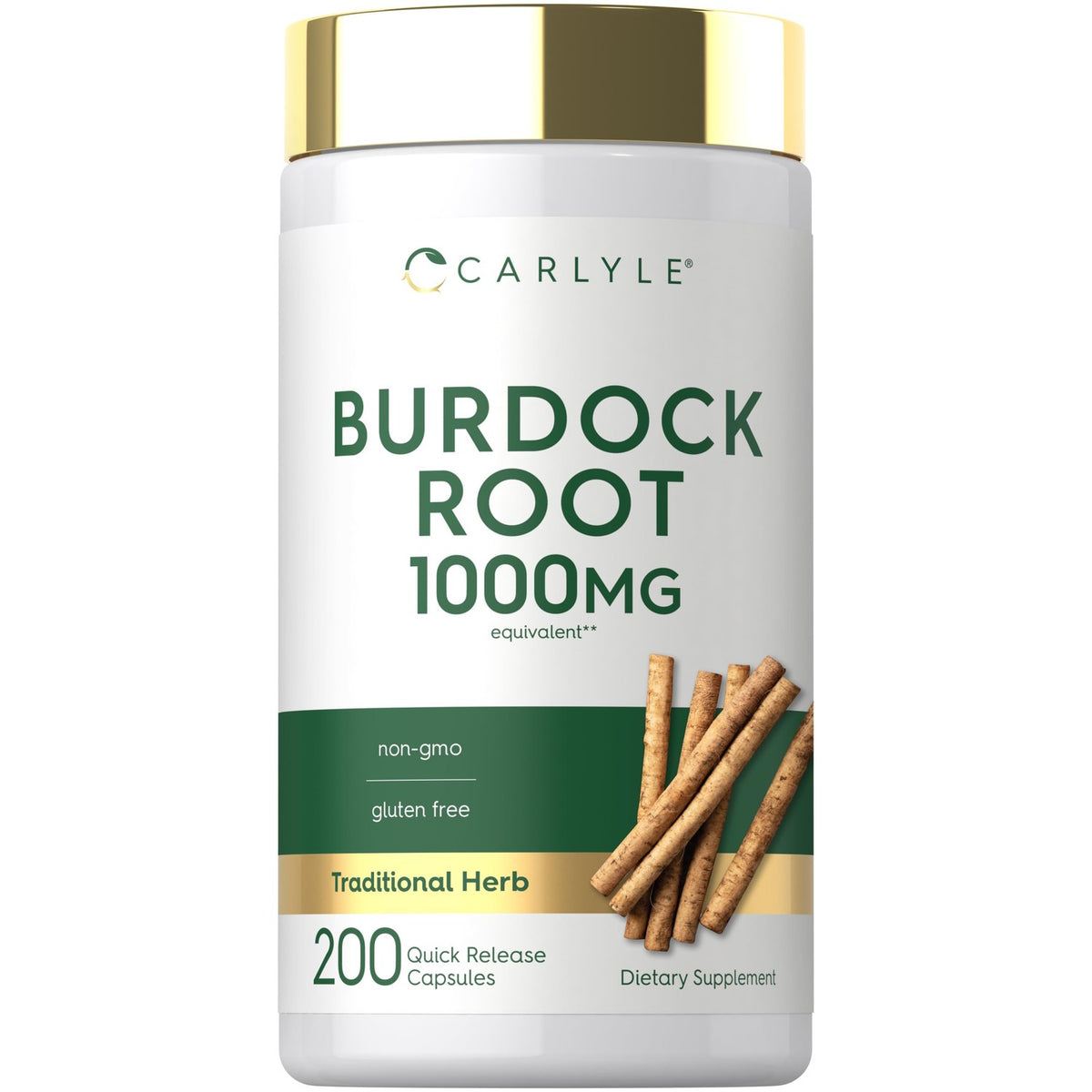 Carlyle Burdock Root Supplement, 1000mg, premium imported dietary capsules from Curat Cart for health enthusiasts.