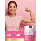 Carlyle Maca Root Capsules support women's wellness with premium imported 3200mg formula, available at Curat Cart.
