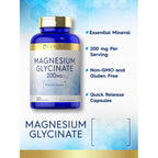 Discover Carlyle Magnesium Glycinate 200 mg, specially curated by Curat Cart for premium wellness and quick release benefits.