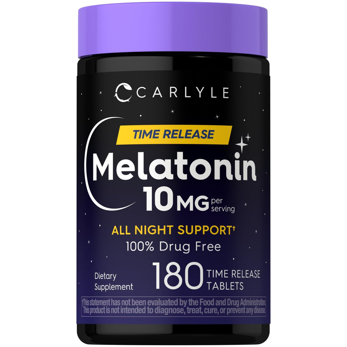 Carlyle Melatonin 10mg offers premium imported all-night support with time release, available at Curat Cart.