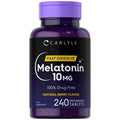 Carlyle Melatonin Fast Dissolve Tablets, 10 mg, premium import for restful sleep, available at Curat Cart.