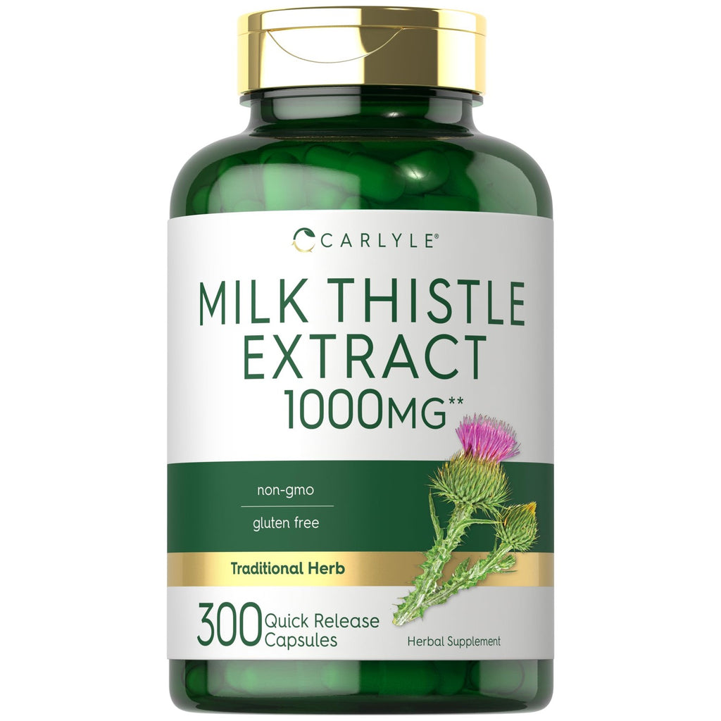 Discover Carlyle Milk Thistle Capsules, a premium imported herbal supplement with 1000mg extract, available at Curat Cart.