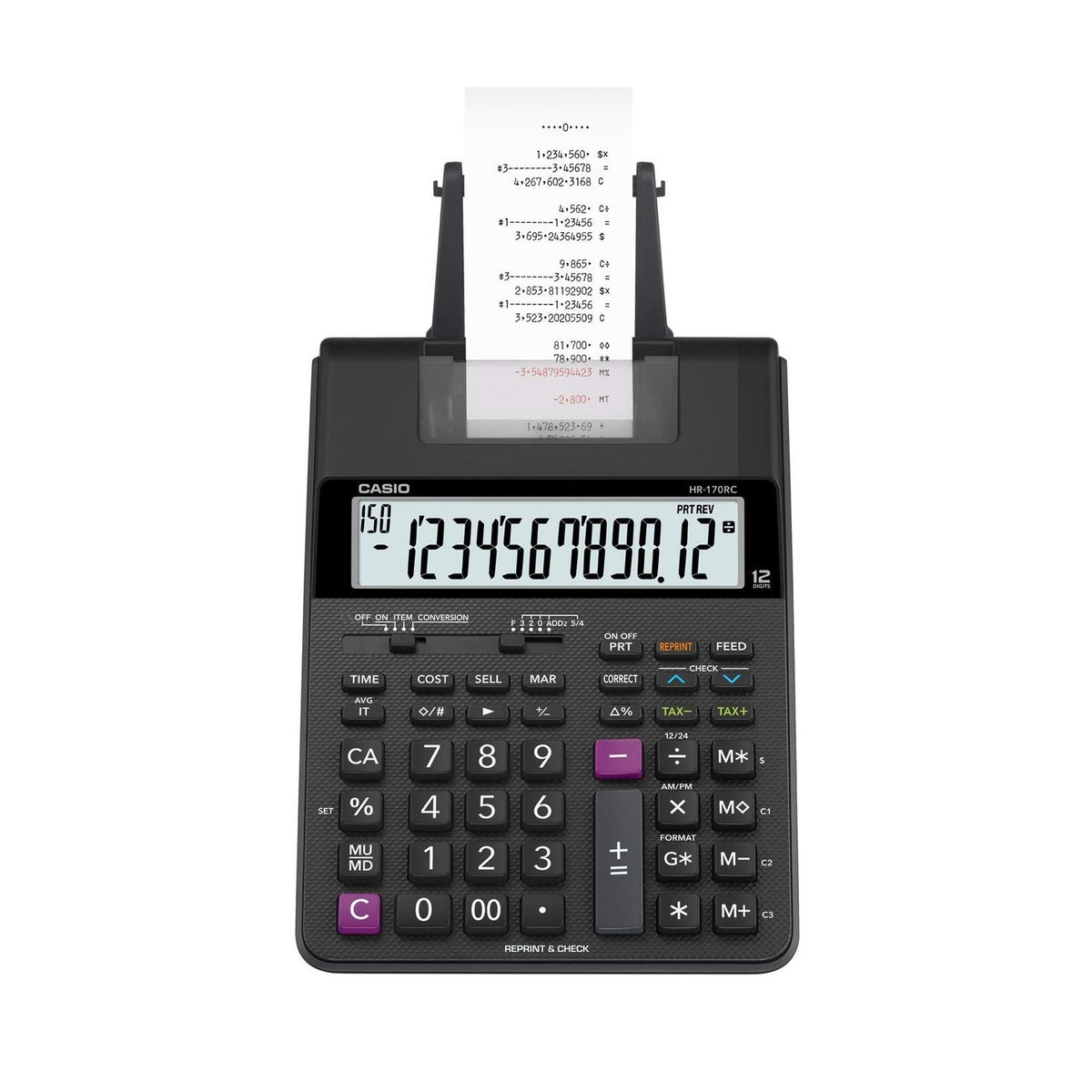 Discover the premium imported Casio HR-170RC Plus Mini Calculator, perfect for precise calculations. Available at Curat Cart.