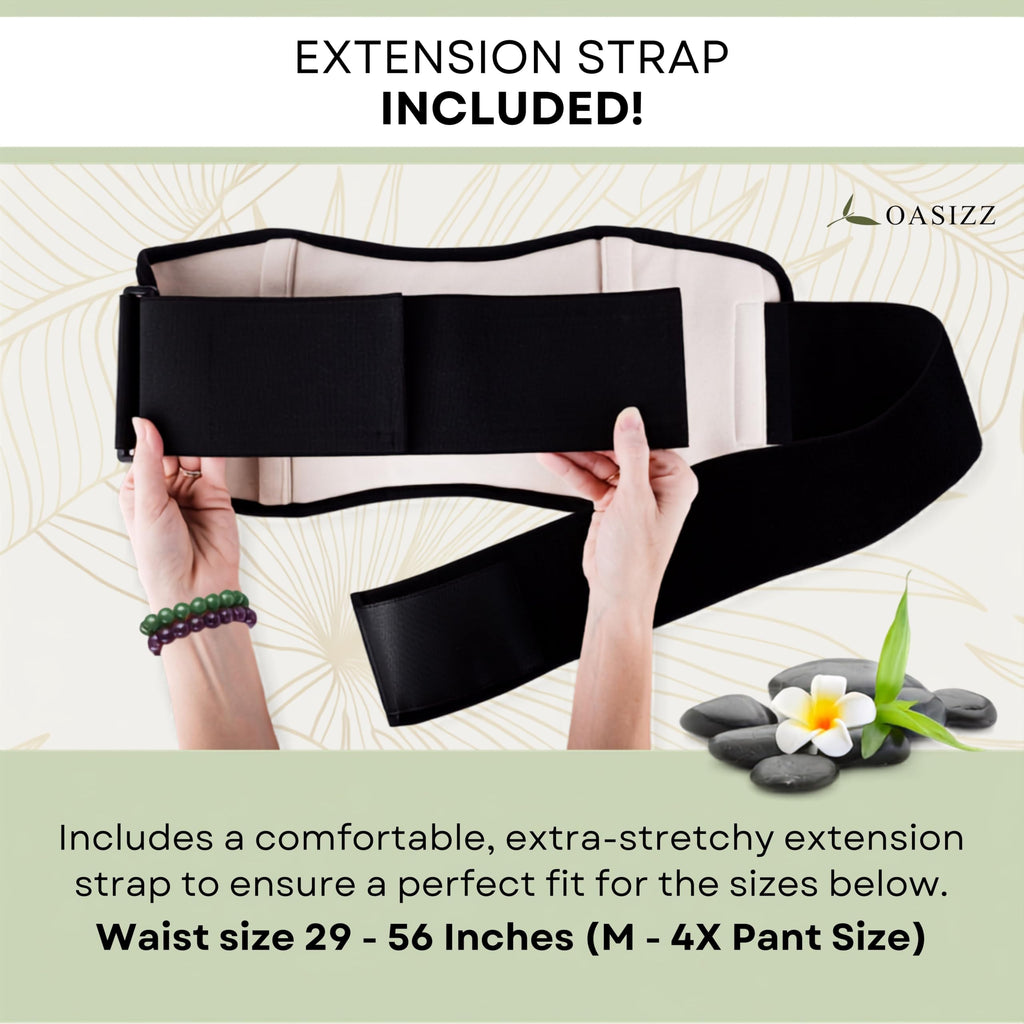 Premium castor oil pack wrap with extension strap included, designed for comfort and quality at Curat Cart.